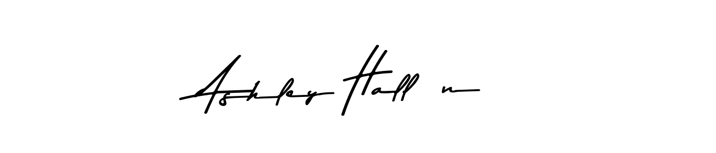 Make a beautiful signature design for name Ashley Hallén. Use this online signature maker to create a handwritten signature for free. Ashley Hallén signature style 9 images and pictures png