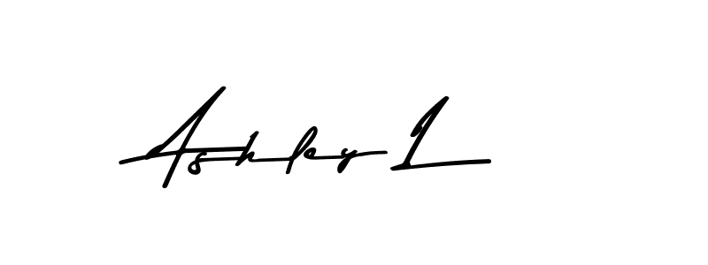 Make a beautiful signature design for name Ashley L. With this signature (Asem Kandis PERSONAL USE) style, you can create a handwritten signature for free. Ashley L signature style 9 images and pictures png