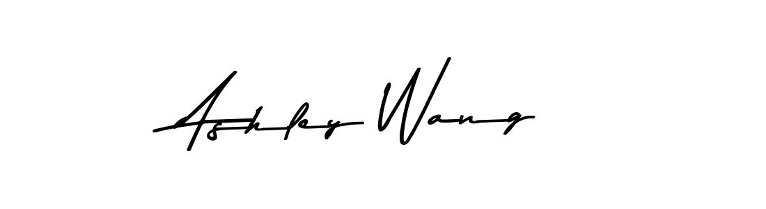 Ashley Wang stylish signature style. Best Handwritten Sign (Asem Kandis PERSONAL USE) for my name. Handwritten Signature Collection Ideas for my name Ashley Wang. Ashley Wang signature style 9 images and pictures png