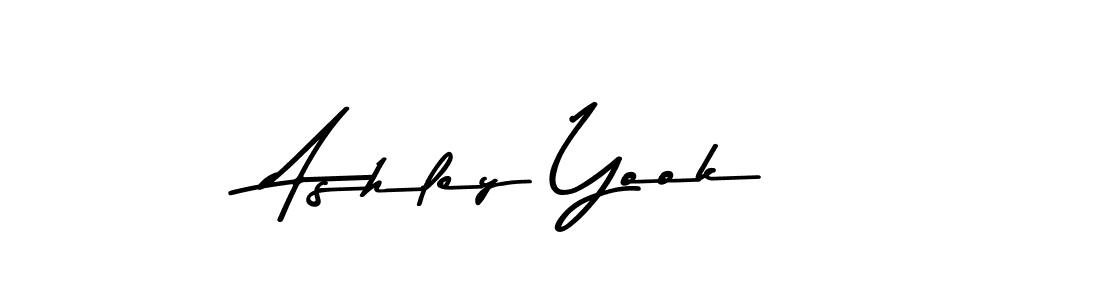 Make a beautiful signature design for name Ashley Yook. With this signature (Asem Kandis PERSONAL USE) style, you can create a handwritten signature for free. Ashley Yook signature style 9 images and pictures png