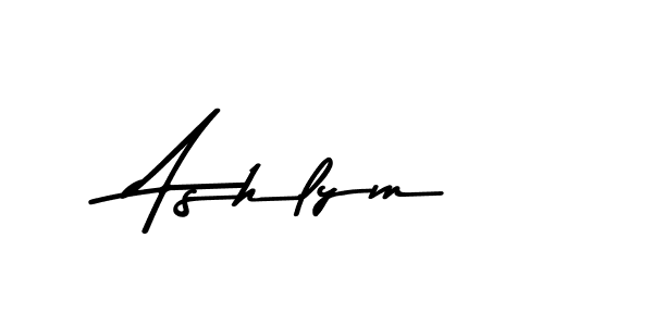 Ashlym stylish signature style. Best Handwritten Sign (Asem Kandis PERSONAL USE) for my name. Handwritten Signature Collection Ideas for my name Ashlym. Ashlym signature style 9 images and pictures png