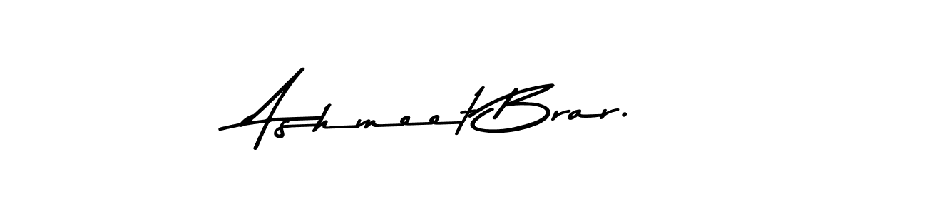 This is the best signature style for the Ashmeet Brar. name. Also you like these signature font (Asem Kandis PERSONAL USE). Mix name signature. Ashmeet Brar. signature style 9 images and pictures png