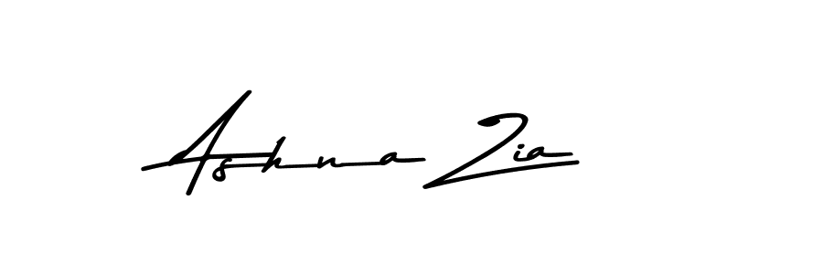 How to make Ashna Zia name signature. Use Asem Kandis PERSONAL USE style for creating short signs online. This is the latest handwritten sign. Ashna Zia signature style 9 images and pictures png