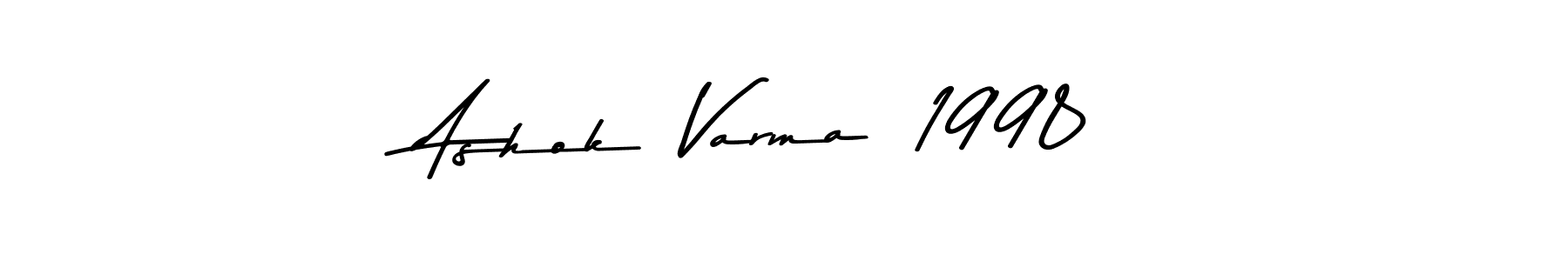 Asem Kandis PERSONAL USE is a professional signature style that is perfect for those who want to add a touch of class to their signature. It is also a great choice for those who want to make their signature more unique. Get Ashok  Varma  1998 name to fancy signature for free. Ashok  Varma  1998 signature style 9 images and pictures png