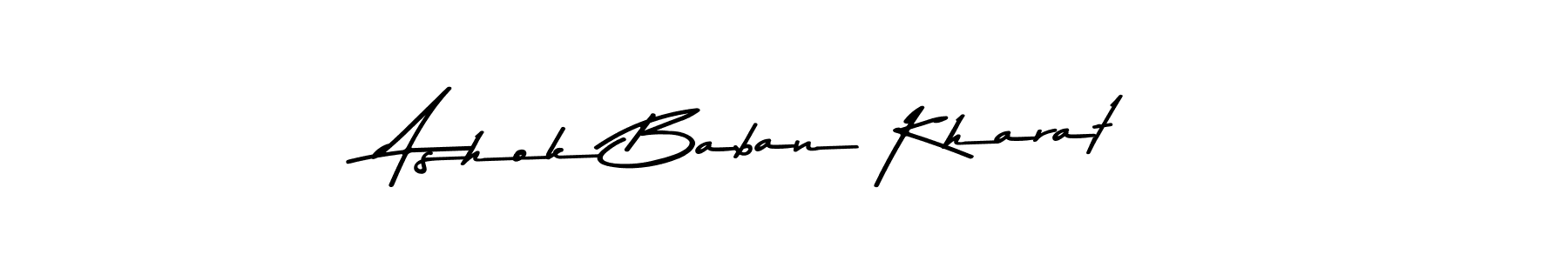 The best way (Asem Kandis PERSONAL USE) to make a short signature is to pick only two or three words in your name. The name Ashok Baban Kharat include a total of six letters. For converting this name. Ashok Baban Kharat signature style 9 images and pictures png