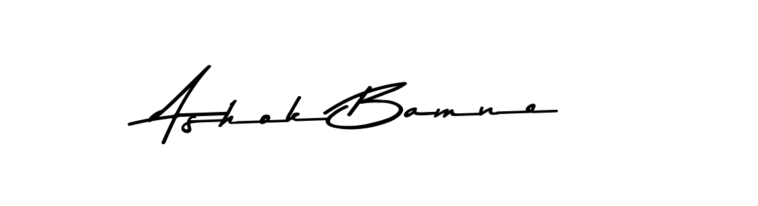 How to make Ashok Bamne signature? Asem Kandis PERSONAL USE is a professional autograph style. Create handwritten signature for Ashok Bamne name. Ashok Bamne signature style 9 images and pictures png