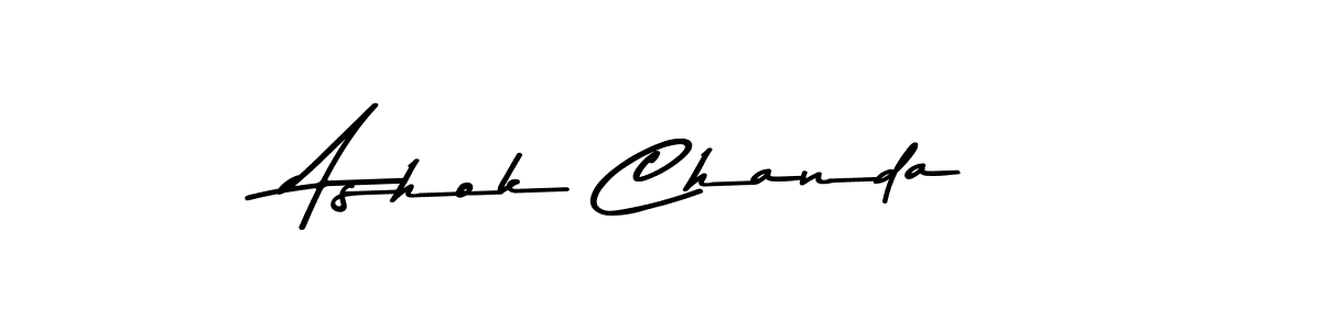Also You can easily find your signature by using the search form. We will create Ashok Chanda name handwritten signature images for you free of cost using Asem Kandis PERSONAL USE sign style. Ashok Chanda signature style 9 images and pictures png