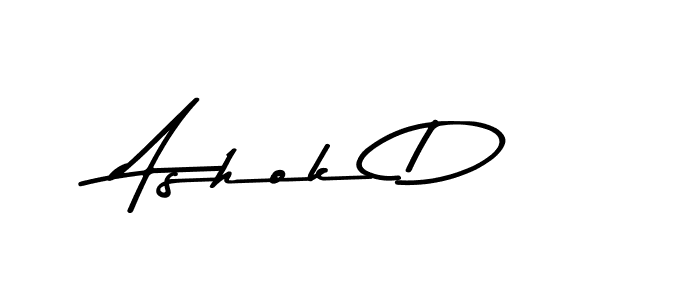 Design your own signature with our free online signature maker. With this signature software, you can create a handwritten (Asem Kandis PERSONAL USE) signature for name Ashok D. Ashok D signature style 9 images and pictures png