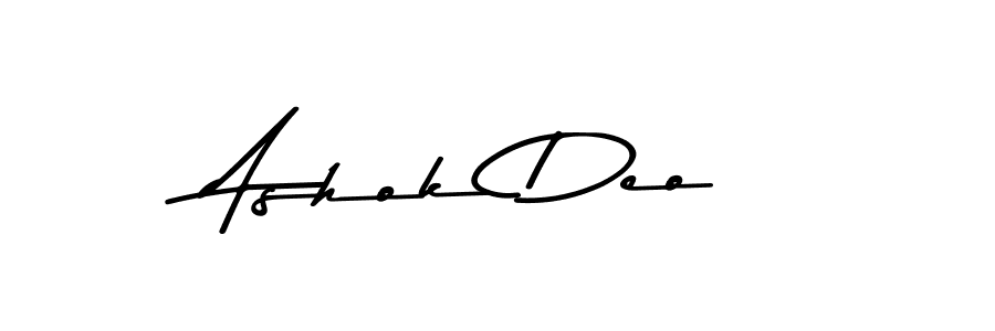 Design your own signature with our free online signature maker. With this signature software, you can create a handwritten (Asem Kandis PERSONAL USE) signature for name Ashok Deo. Ashok Deo signature style 9 images and pictures png