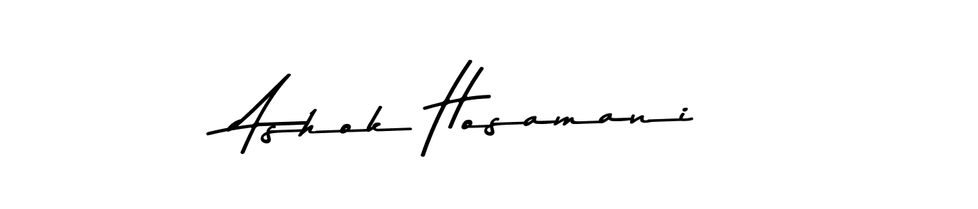 if you are searching for the best signature style for your name Ashok Hosamani. so please give up your signature search. here we have designed multiple signature styles  using Asem Kandis PERSONAL USE. Ashok Hosamani signature style 9 images and pictures png