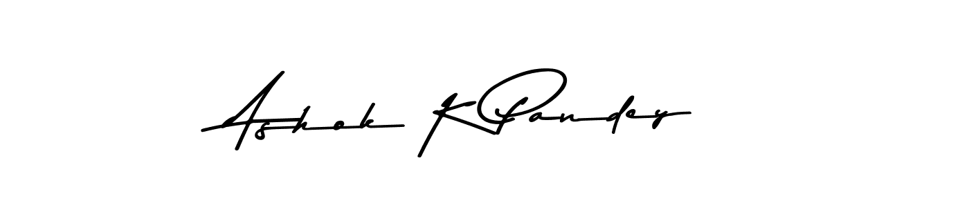 The best way (Asem Kandis PERSONAL USE) to make a short signature is to pick only two or three words in your name. The name Ashok K Pandey include a total of six letters. For converting this name. Ashok K Pandey signature style 9 images and pictures png