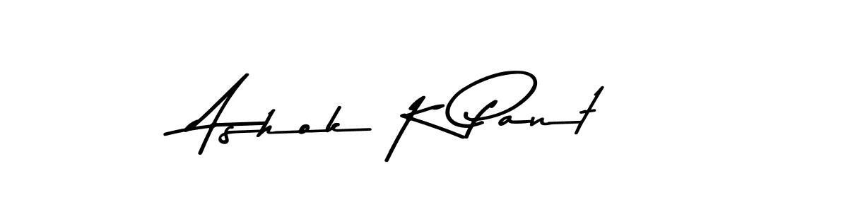 Also You can easily find your signature by using the search form. We will create Ashok K Pant name handwritten signature images for you free of cost using Asem Kandis PERSONAL USE sign style. Ashok K Pant signature style 9 images and pictures png