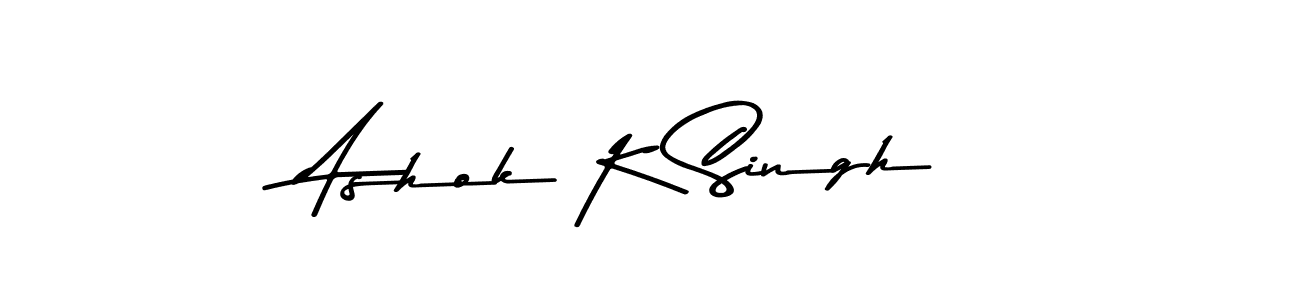 Also You can easily find your signature by using the search form. We will create Ashok K Singh name handwritten signature images for you free of cost using Asem Kandis PERSONAL USE sign style. Ashok K Singh signature style 9 images and pictures png