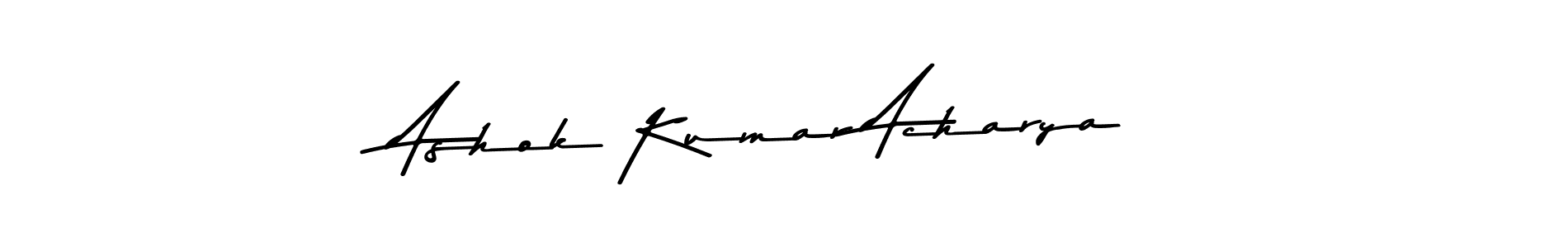Use a signature maker to create a handwritten signature online. With this signature software, you can design (Asem Kandis PERSONAL USE) your own signature for name Ashok Kumar Acharya. Ashok Kumar Acharya signature style 9 images and pictures png