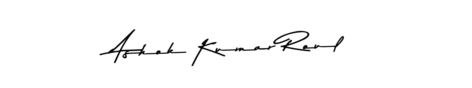 How to make Ashok Kumar Roul name signature. Use Asem Kandis PERSONAL USE style for creating short signs online. This is the latest handwritten sign. Ashok Kumar Roul signature style 9 images and pictures png