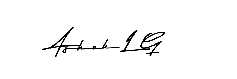 if you are searching for the best signature style for your name Ashok L G. so please give up your signature search. here we have designed multiple signature styles  using Asem Kandis PERSONAL USE. Ashok L G signature style 9 images and pictures png