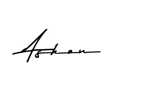 Use a signature maker to create a handwritten signature online. With this signature software, you can design (Asem Kandis PERSONAL USE) your own signature for name Ashon. Ashon signature style 9 images and pictures png