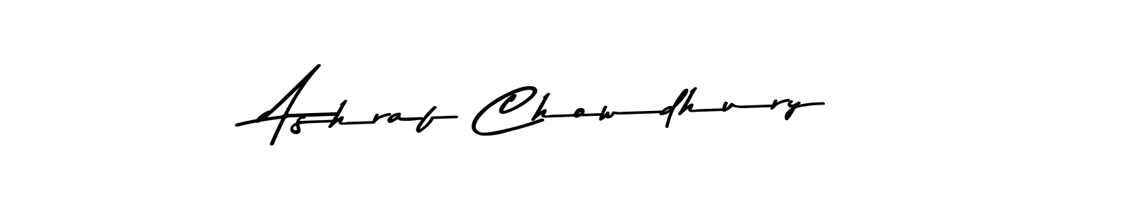 How to make Ashraf Chowdhury name signature. Use Asem Kandis PERSONAL USE style for creating short signs online. This is the latest handwritten sign. Ashraf Chowdhury signature style 9 images and pictures png