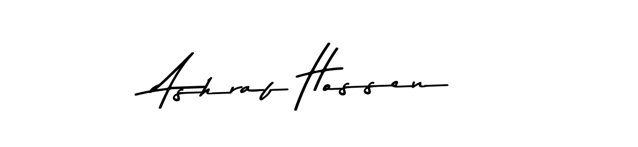 Design your own signature with our free online signature maker. With this signature software, you can create a handwritten (Asem Kandis PERSONAL USE) signature for name Ashraf Hossen. Ashraf Hossen signature style 9 images and pictures png