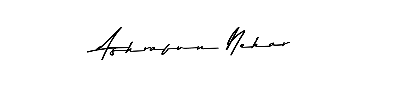How to make Ashrafun Nehar signature? Asem Kandis PERSONAL USE is a professional autograph style. Create handwritten signature for Ashrafun Nehar name. Ashrafun Nehar signature style 9 images and pictures png