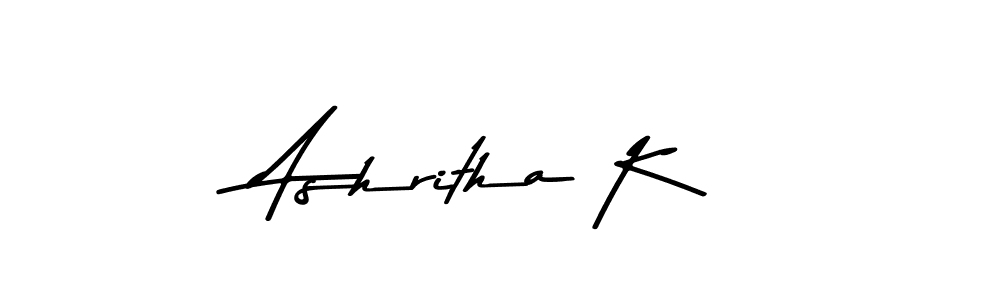 Also You can easily find your signature by using the search form. We will create Ashritha K name handwritten signature images for you free of cost using Asem Kandis PERSONAL USE sign style. Ashritha K signature style 9 images and pictures png