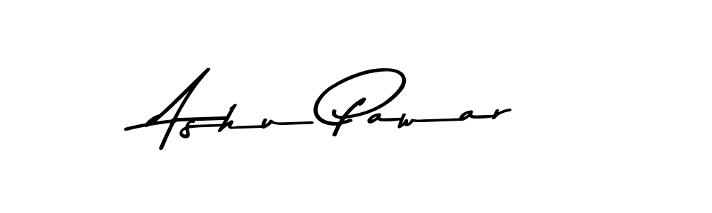 How to make Ashu Pawar name signature. Use Asem Kandis PERSONAL USE style for creating short signs online. This is the latest handwritten sign. Ashu Pawar signature style 9 images and pictures png