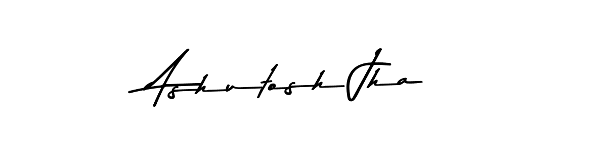 Create a beautiful signature design for name Ashutosh Jha. With this signature (Asem Kandis PERSONAL USE) fonts, you can make a handwritten signature for free. Ashutosh Jha signature style 9 images and pictures png