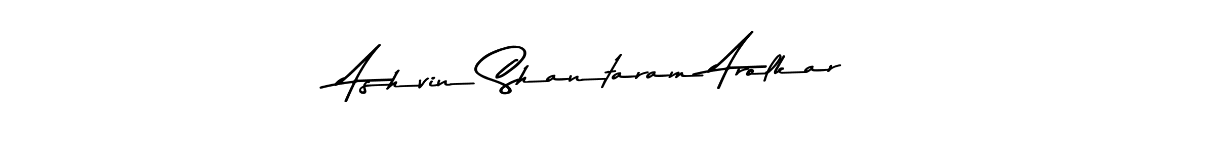 Make a beautiful signature design for name Ashvin Shantaram Arolkar. With this signature (Asem Kandis PERSONAL USE) style, you can create a handwritten signature for free. Ashvin Shantaram Arolkar signature style 9 images and pictures png