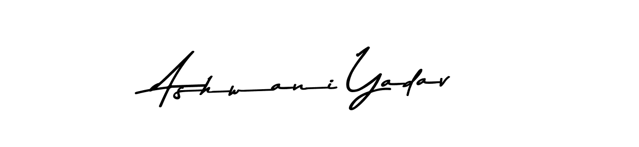 Make a beautiful signature design for name Ashwani Yadav. With this signature (Asem Kandis PERSONAL USE) style, you can create a handwritten signature for free. Ashwani Yadav signature style 9 images and pictures png