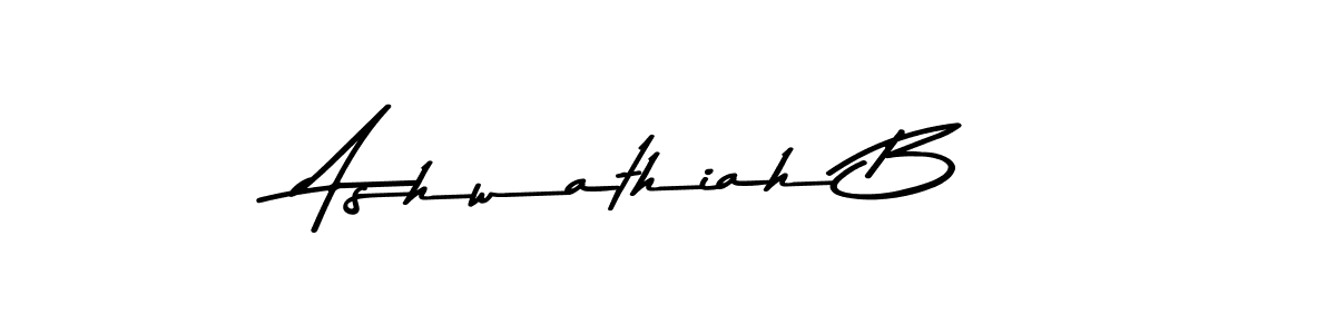 Ashwathiah B stylish signature style. Best Handwritten Sign (Asem Kandis PERSONAL USE) for my name. Handwritten Signature Collection Ideas for my name Ashwathiah B. Ashwathiah B signature style 9 images and pictures png