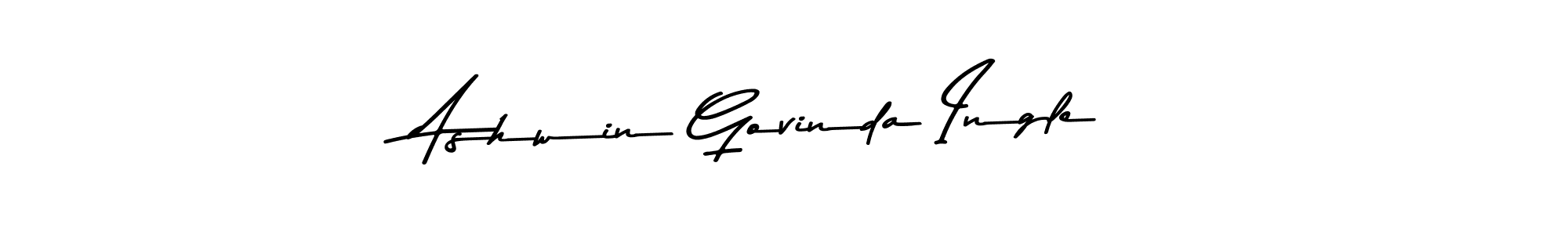 This is the best signature style for the Ashwin Govinda Ingle name. Also you like these signature font (Asem Kandis PERSONAL USE). Mix name signature. Ashwin Govinda Ingle signature style 9 images and pictures png