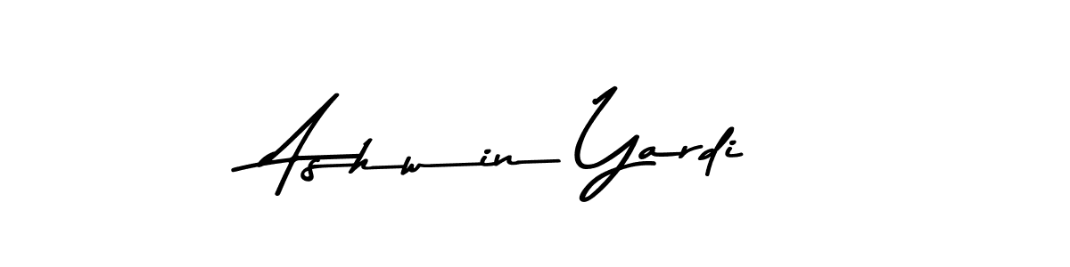 Create a beautiful signature design for name Ashwin Yardi. With this signature (Asem Kandis PERSONAL USE) fonts, you can make a handwritten signature for free. Ashwin Yardi signature style 9 images and pictures png
