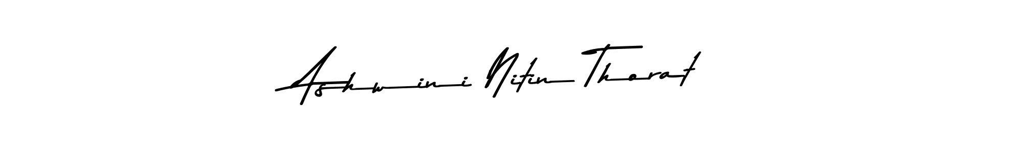 Create a beautiful signature design for name Ashwini Nitin Thorat. With this signature (Asem Kandis PERSONAL USE) fonts, you can make a handwritten signature for free. Ashwini Nitin Thorat signature style 9 images and pictures png