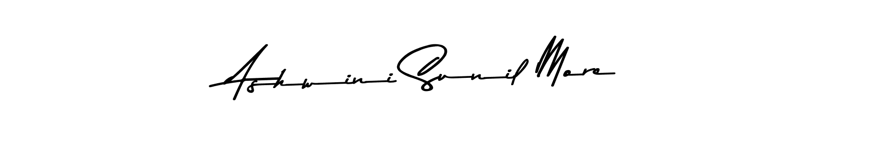 Create a beautiful signature design for name Ashwini Sunil More. With this signature (Asem Kandis PERSONAL USE) fonts, you can make a handwritten signature for free. Ashwini Sunil More signature style 9 images and pictures png