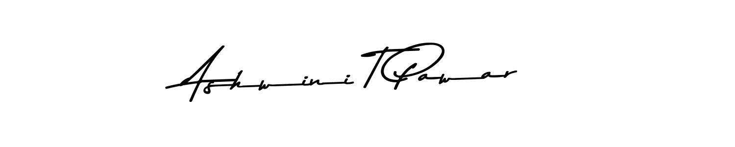 Create a beautiful signature design for name Ashwini T Pawar. With this signature (Asem Kandis PERSONAL USE) fonts, you can make a handwritten signature for free. Ashwini T Pawar signature style 9 images and pictures png