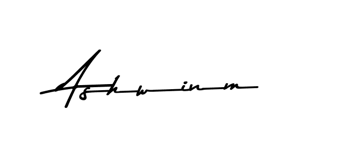 Create a beautiful signature design for name Ashwinm. With this signature (Asem Kandis PERSONAL USE) fonts, you can make a handwritten signature for free. Ashwinm signature style 9 images and pictures png