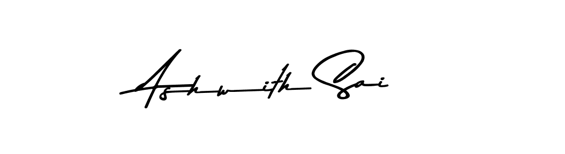 Create a beautiful signature design for name Ashwith Sai. With this signature (Asem Kandis PERSONAL USE) fonts, you can make a handwritten signature for free. Ashwith Sai signature style 9 images and pictures png