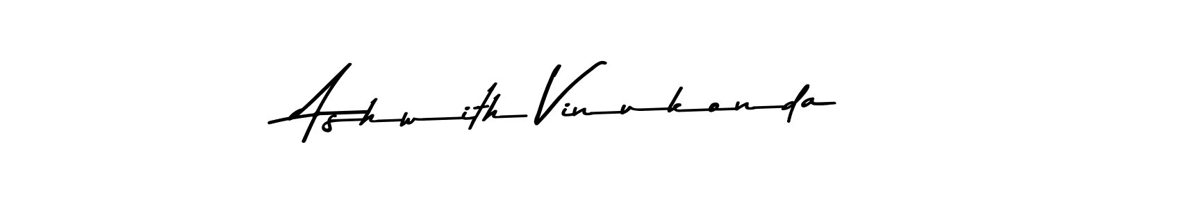 Design your own signature with our free online signature maker. With this signature software, you can create a handwritten (Asem Kandis PERSONAL USE) signature for name Ashwith Vinukonda. Ashwith Vinukonda signature style 9 images and pictures png