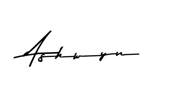 Make a beautiful signature design for name Ashwyn. With this signature (Asem Kandis PERSONAL USE) style, you can create a handwritten signature for free. Ashwyn signature style 9 images and pictures png