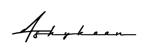 The Asem Kandis PERSONAL USE font transforms the name Ashykeen into an executive sign with sharp precision and distinguished character. Ashykeen signature style 9 images and pictures png