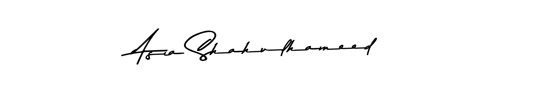 Design your own signature with our free online signature maker. With this signature software, you can create a handwritten (Asem Kandis PERSONAL USE) signature for name Asia Shahulhameed. Asia Shahulhameed signature style 9 images and pictures png