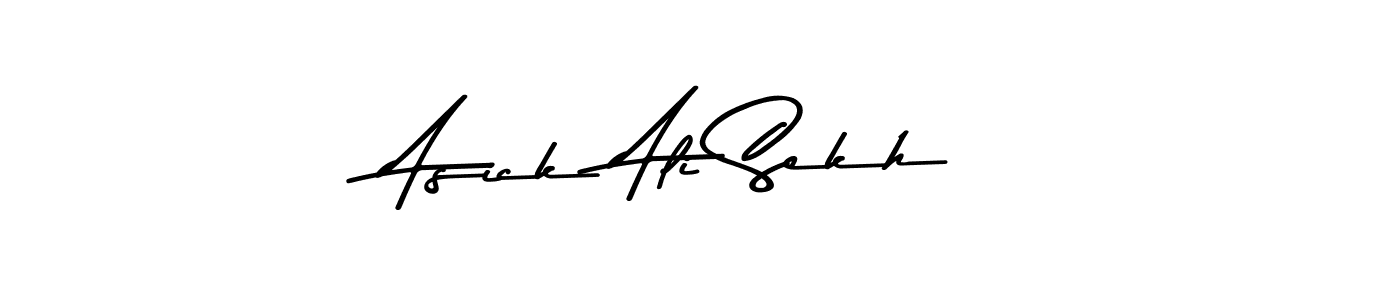 Asem Kandis PERSONAL USE is a professional signature style that is perfect for those who want to add a touch of class to their signature. It is also a great choice for those who want to make their signature more unique. Get Asick Ali Sekh name to fancy signature for free. Asick Ali Sekh signature style 9 images and pictures png