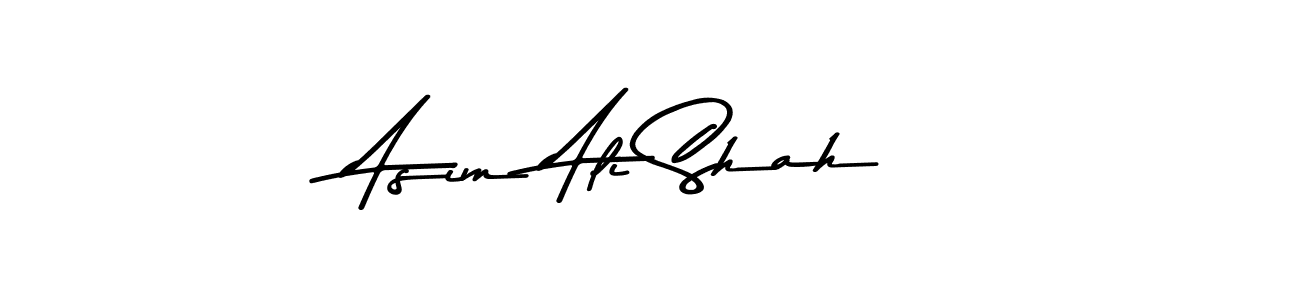 This is the best signature style for the Asim Ali Shah name. Also you like these signature font (Asem Kandis PERSONAL USE). Mix name signature. Asim Ali Shah signature style 9 images and pictures png