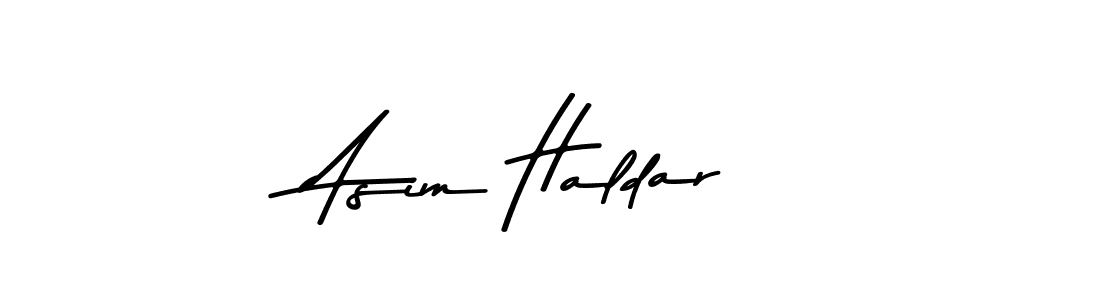 Make a beautiful signature design for name Asim Haldar. Use this online signature maker to create a handwritten signature for free. Asim Haldar signature style 9 images and pictures png