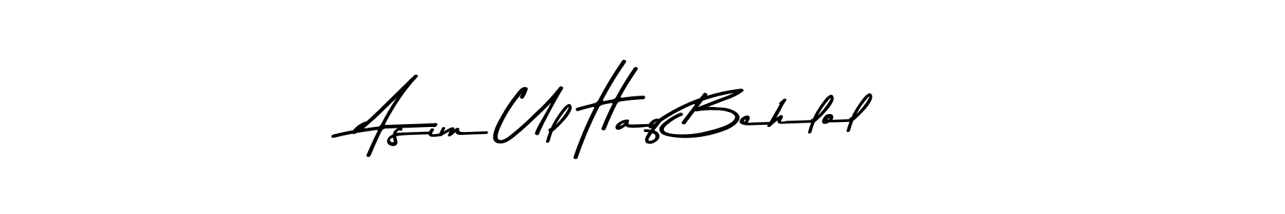 You can use this online signature creator to create a handwritten signature for the name Asim Ul Haq Behlol. This is the best online autograph maker. Asim Ul Haq Behlol signature style 9 images and pictures png