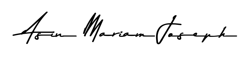 Design your own signature with our free online signature maker. With this signature software, you can create a handwritten (Asem Kandis PERSONAL USE) signature for name Asin Mariam Joseph. Asin Mariam Joseph signature style 9 images and pictures png