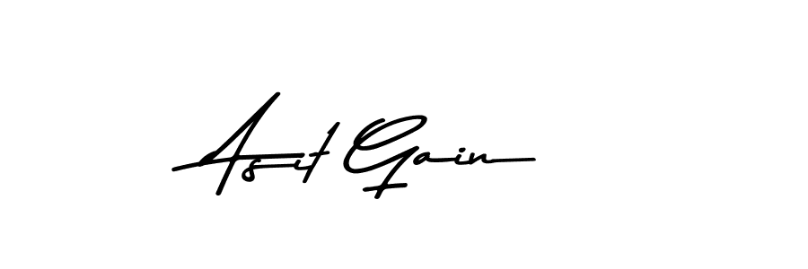 Use a signature maker to create a handwritten signature online. With this signature software, you can design (Asem Kandis PERSONAL USE) your own signature for name Asit Gain. Asit Gain signature style 9 images and pictures png