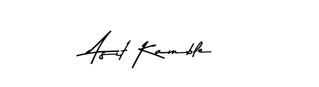 Design your own signature with our free online signature maker. With this signature software, you can create a handwritten (Asem Kandis PERSONAL USE) signature for name Asit Kamble. Asit Kamble signature style 9 images and pictures png