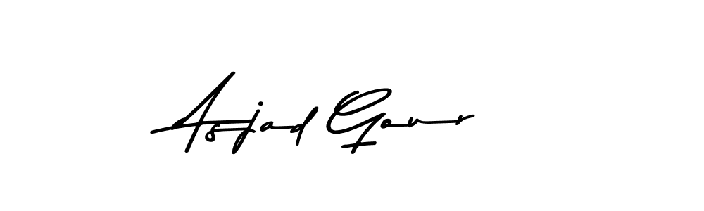 Also You can easily find your signature by using the search form. We will create Asjad Gour name handwritten signature images for you free of cost using Asem Kandis PERSONAL USE sign style. Asjad Gour signature style 9 images and pictures png