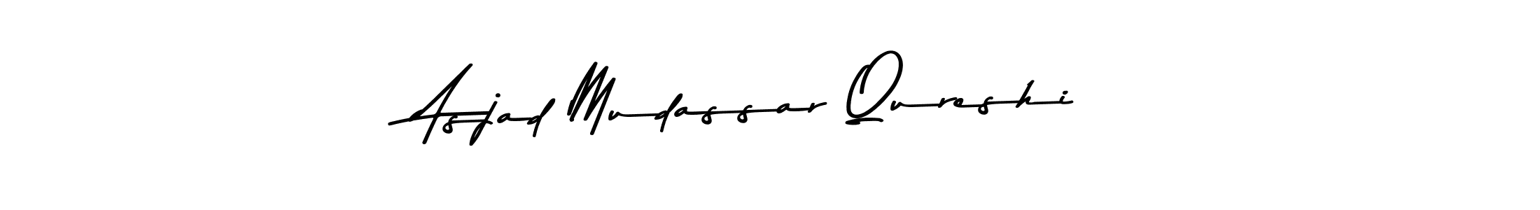 Make a beautiful signature design for name Asjad Mudassar Qureshi. Use this online signature maker to create a handwritten signature for free. Asjad Mudassar Qureshi signature style 9 images and pictures png